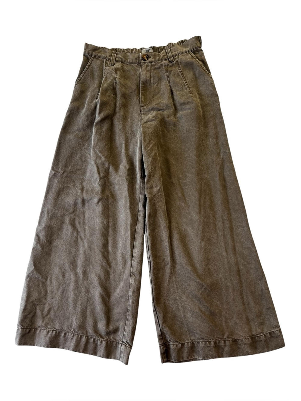 KUT From The Kloth High-Rise Wide Leg Jeans Size 14 Meg In Chestnut Color Boho - Picture 2 of 15